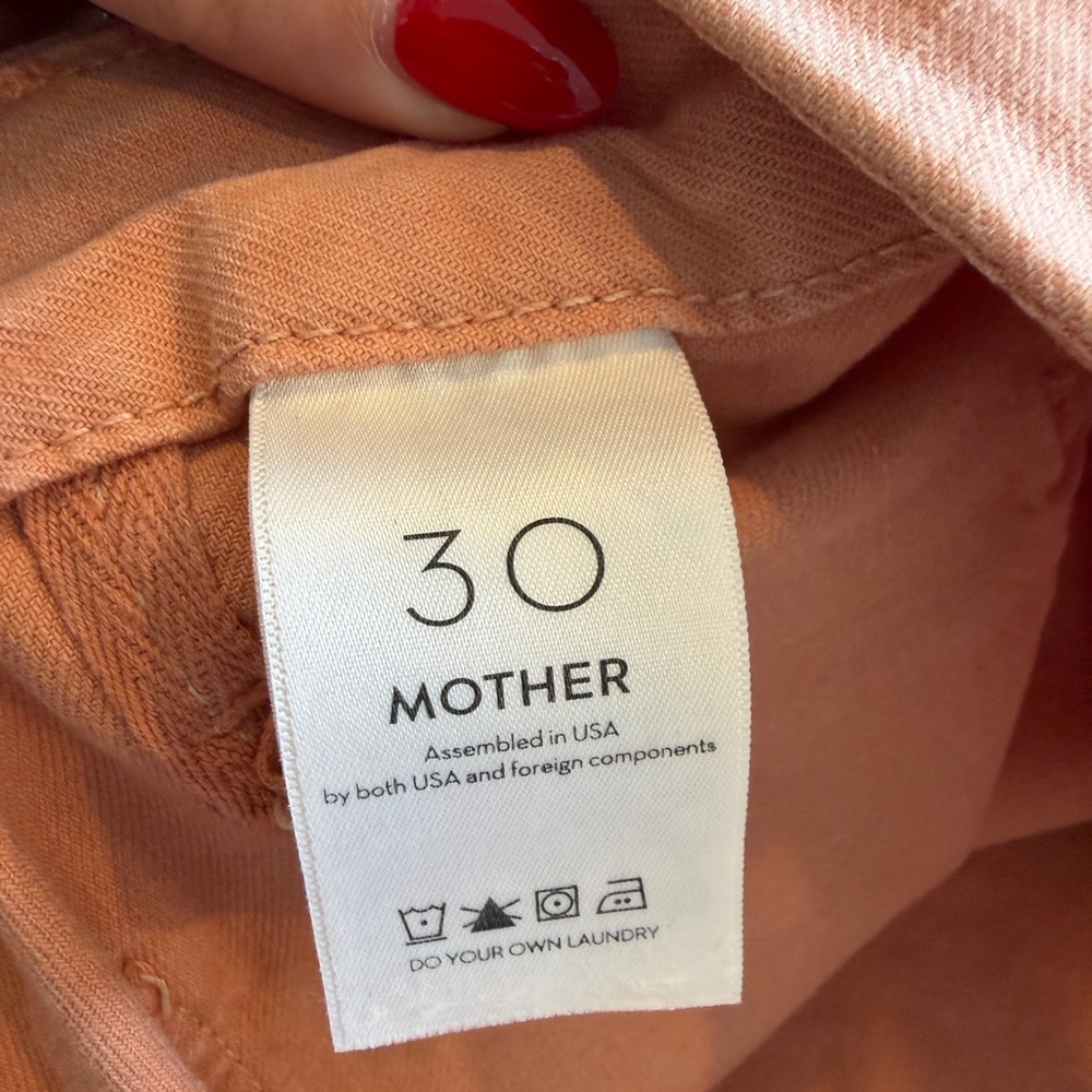 MOTHER Patch Pocket Roller Fray Jean - Chalk Teracota - 30 - Picture 5 of 5